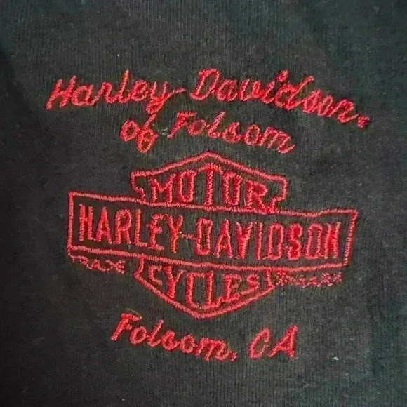 Women’s Harley Davidson Lace Front Tank Top Motorcycle Folsom California Size 1x - Picture 4 of 5